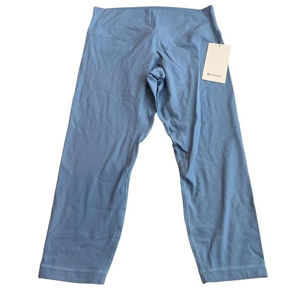 Lululemon Align Ribbed‎ High Rise Legging Utility Blue Size 12 New - Picture 6 of 11